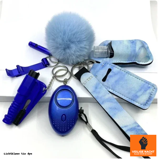 Safora - Veiligheids Sleutelhanger Set – 8-Delig
