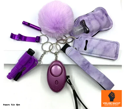 Safora - Veiligheids Sleutelhanger Set – 8-Delig