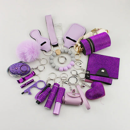 Noira™ – Luxe Veiligheids Sleutelhanger Set (19-delig)