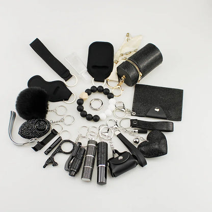 Noira™ – Luxe Veiligheids Sleutelhanger Set (19-delig)
