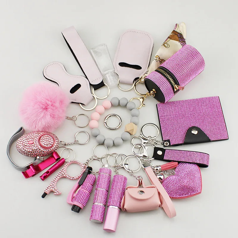 Noira™ – Luxe Veiligheids Sleutelhanger Set (19-delig)